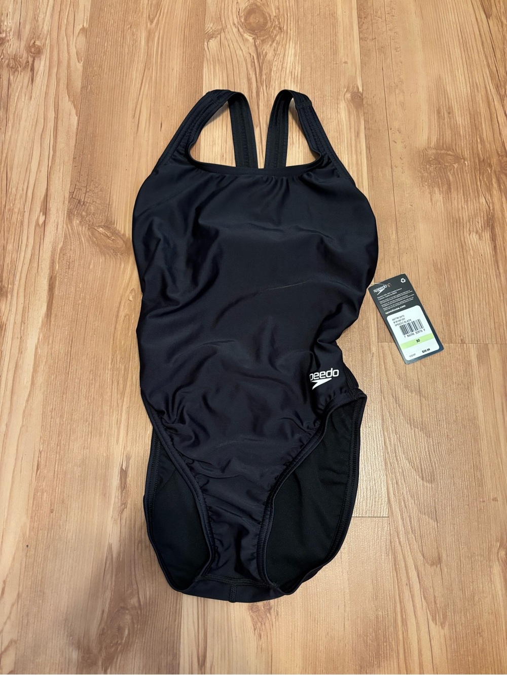 NWT Speedo Women’s Black One-Piece Swimsuit Small